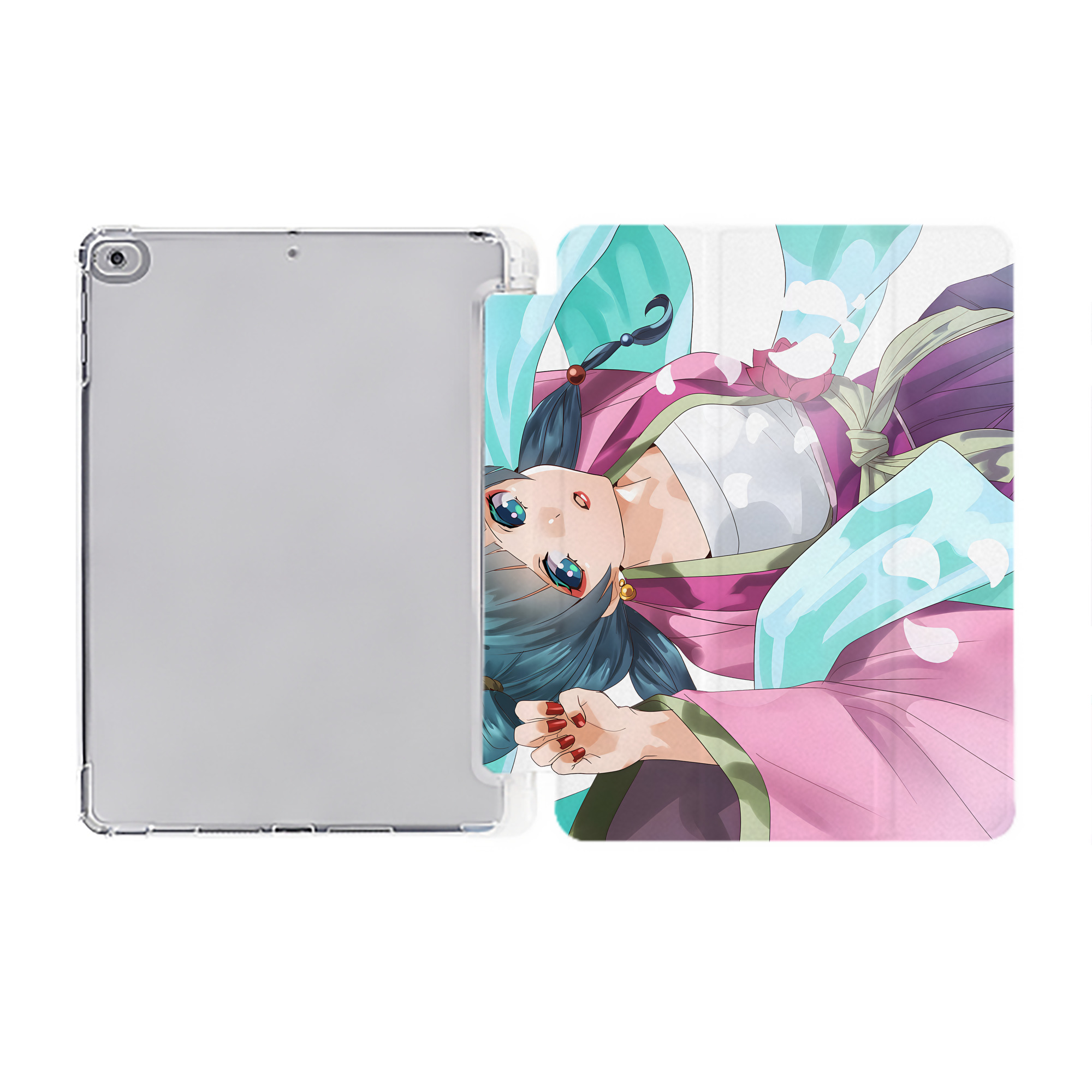 （画像用） 薬屋のひとりごと The Apothecary Diaries IPad ケース ペン収納付き 三つ折りスタンド PUレザー×シリコン 対応機種9.5/10.5/10.9インチ